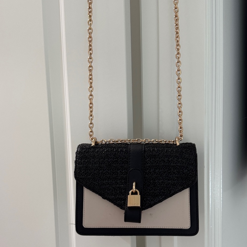 Elegant Aldo  Black and Cream Women's Bag